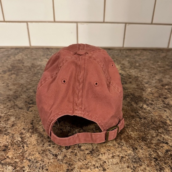 Victoria Secret Pink Baseball Cap in Rust Red - Picture 3 of 5